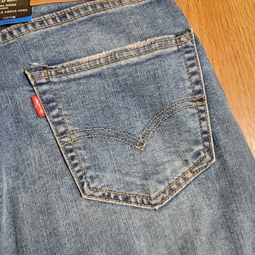 Levi's Premium 505 Regular Denim Jeans Shorts Medium Wash Men's Waist Size 29